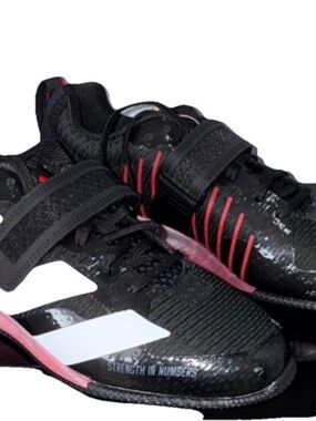 Adidas Adipower Weightlift Black White Red Weightlifting Sneakers Low Top no box